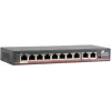 GETFORT GF-110D-8P-120 Switch PoE+ 10 portas com 8 portas PoE e 2 portas uplink, 120W Budget, Unmanaged, Desktop/Montagem na parede
