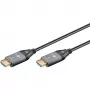 GOOBAY Cabo HDMI Optical Hybrid Ultra High-Speed (AOC) 8K / 60Hz - 20m, 48 Gbit/s, Preto/Cinzento