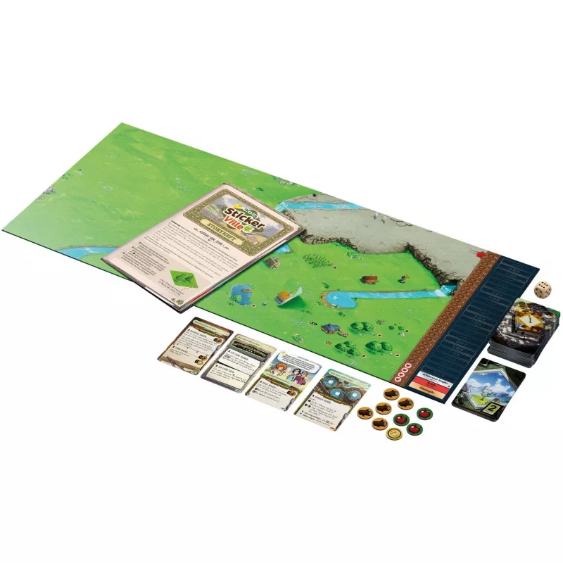 ASMODEE Cozy Stickerville Sticker Book | Série TOPModel | 24 páginas, 6 folhas de autocolantes | Jogo criativo a partir dos 6 anos