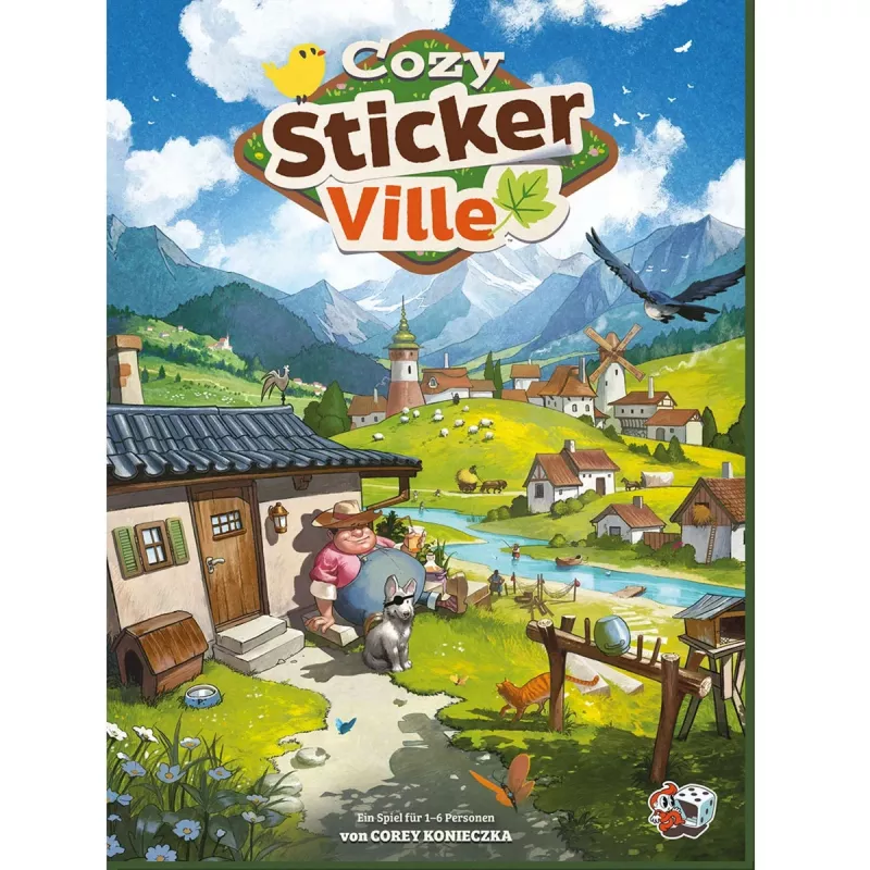 ASMODEE Cozy Stickerville Sticker Book | Série TOPModel | 24 páginas, 6 folhas de autocolantes | Jogo criativo a partir dos 6 anos