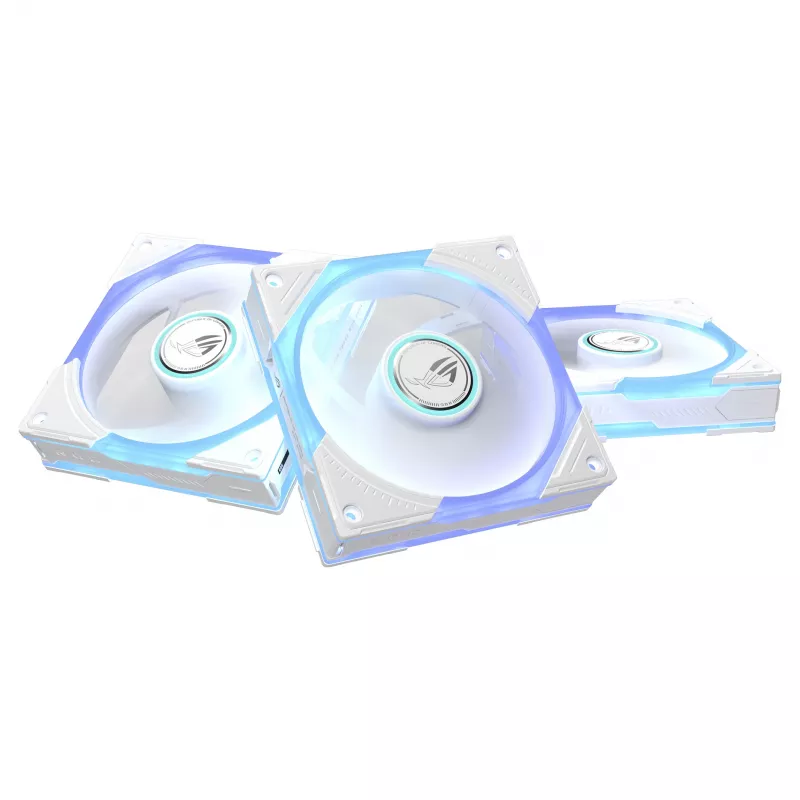 ASUS ROG Eurux GR120 Ventoinha ARGB Reverse, 120 mm, pack de 3, branco (90DA00K3-B09020)