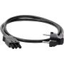 KOPP ELEKTROTECHNIK Cabo de extensão com contacto de proteção, 1,5 mm², compatível com GST18i3, 1 m, preto