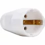 Kopp Conector fêmea de tomada com contacto de proteção, 3x1,5 mm², branco ártico