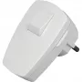 Kopp Ficha angular Schuko com interruptor, branca, 16 A, IP20
