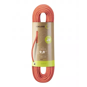 Corda dinâmica de escalada Edelrid Heron Eco Dry 9,8 mm 70 m - Fire