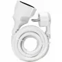 Extensão elétrica KOPP ELEKTROTECHNIK com ficha angular ultrafina, Schuko para Schuko, branco, 3 m