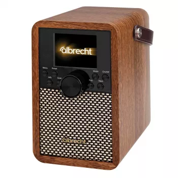 Rádio DAB+/FM Albrecht DR 710 com ASA e bateria integrada
