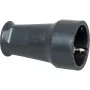 Conector fêmea de proteção Kopp SEBS, até 3x1,5 mm², preto