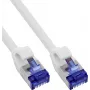 Cabo de rede InLine® Slim Cat.6A S/FTP LSZH, branco, 0,30 m, pack de 150