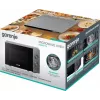 Micro-ondas simples de instalação livre Gorenje MO20E1T4, 20 L, 800 W, controlo eletrónico, prateado