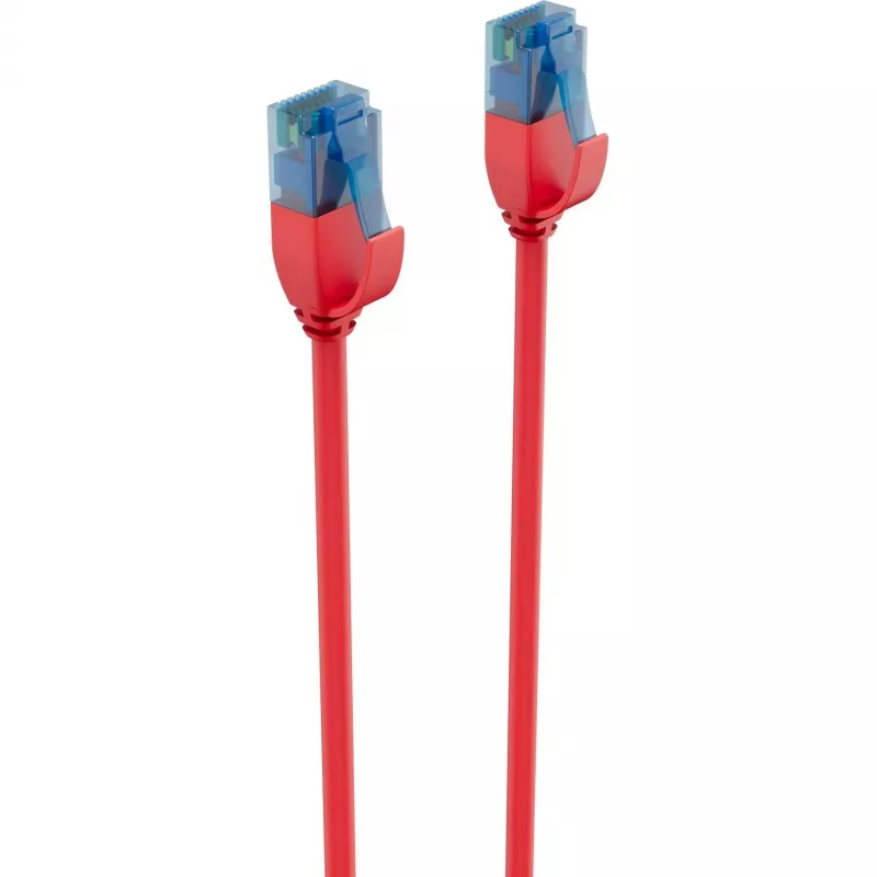 Cabo de rede ShiverPeaks BASIC-S Slim Cat6 U/UTP, 3,0 m, vermelho