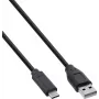 Cabo USB 2.0 InLine®, USB-C para ficha A, preto, 2 m, pack de 80 (a granel)