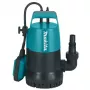 Bomba submersível Makita PF0300 300W, 8400 L/h, altura de elevação 5 m, interruptor de flutuação, cabo de 10 m