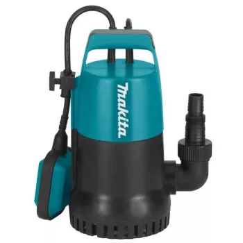 Bomba submersível Makita PF0300 300W, 8400 L/h, altura de elevação 5 m, interruptor de flutuação, cabo de 10 m
