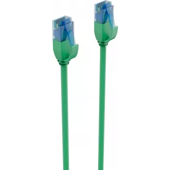 Cabo de rede ShiverPeaks BASIC-S Slim Cat.6 U/UTP, 5,0 m, verde