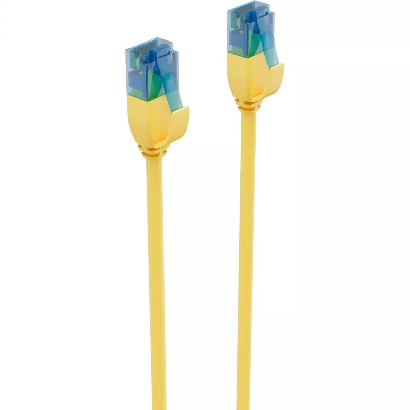 Cabo de rede ShiverPeaks BASIC-S Slim Cat.6 U/UTP, 3 m, amarelo