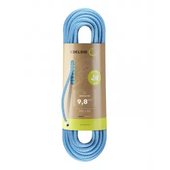 Corda dinâmica de escalada Edelrid Heron Eco Dry 9,8 mm x 60 m - Icemint