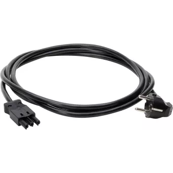 Kopp Cabo de alimentação angular Schuko GST18i3 3m 3G1,5mm² H05VV-F preto