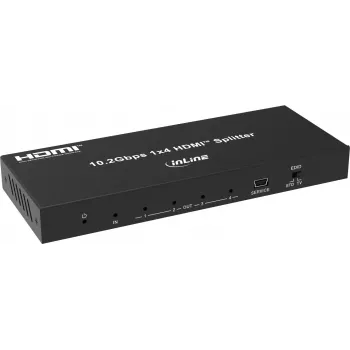 InLine® Splitter de vídeo, 1x4, HDMI 4K/30Hz (57887B)