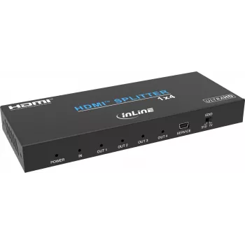 InLine® Splitter de vídeo, 1x4, HDMI 4K/60Hz