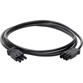 Kopp Cabo de ligação compatível com sistema de fichas GST, M/M, 1,5 mm², 3 m, preto