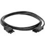 Kopp Cabo de ligação compatível com sistema de fichas GST, M/M, 1,5 mm², 3 m, preto