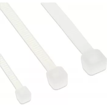 InLine® Abraçadeiras 200mm x 4,8mm, natural, 100 unidades