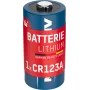 ANSMANN 1510-0072 Pilha de lítio CR123A – 3V 1600mAh, alta densidade energética, 10 anos de armazenamento (embalagem grande)