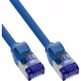 Cabo patch INLINE® B-74914B Slim Cat.6A S/FTP LSZH, azul, 1,5 m, pack de 100 (a granel)