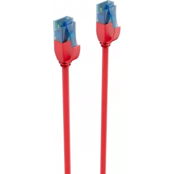 ShiverPeaks BASIC-S Cabo patch Slim Cat6 U/UTP, 5 m, vermelho