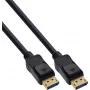 InLine® cabo DisplayPort 2.1 UHBR20 80 Gb/s, preto, contactos dourados, 1 m
