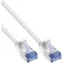 InLine® cabo patch Slim U/FTP Cat.6A, branco, 10 m