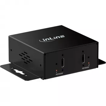 InLine® carregador mini USB-C 2 portas Industrial, PD 200 W