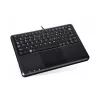 Perixx PERIBOARD-510 H PLUS UK teclado Mini-USB com touchpad e hub USB de 2 portas, preto
