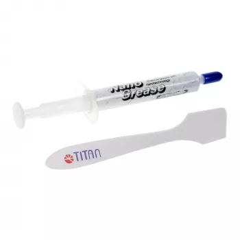 Titan Nano Grease massa térmica 3g, 4,5 W/mK, não condutora, aplicador de seringa, TTG-G30030