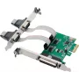 InLine® placa de interface PCIe, 2x RS-232 + 1x porta paralela