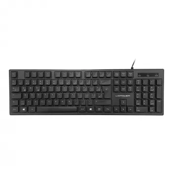 LC-Power LC-KEY-903DE teclado de escritório, USB, preto, layout alemão