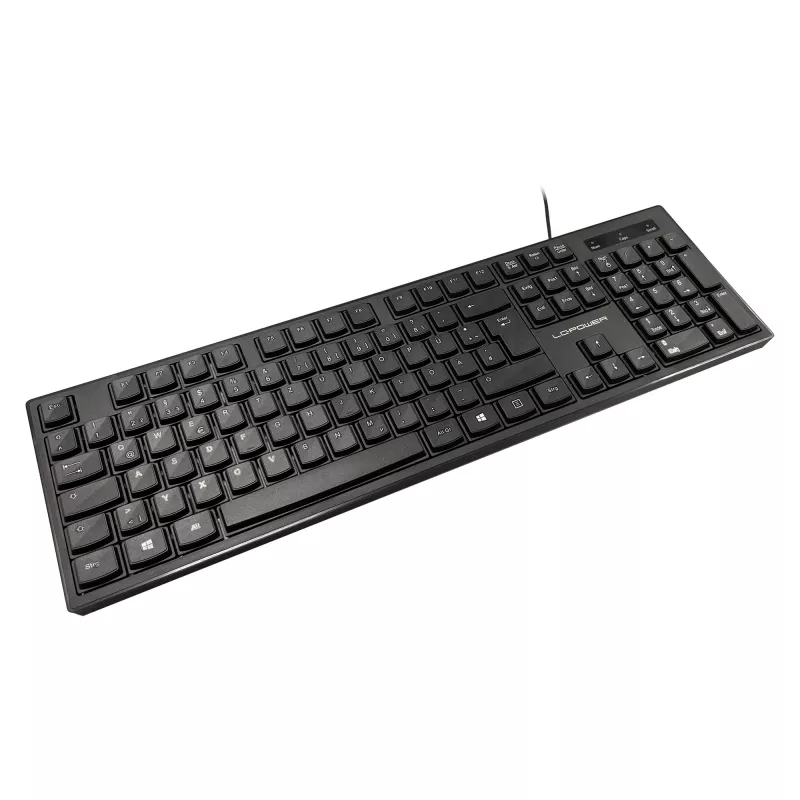 LC-Power LC-KEY-903DE teclado de escritório, USB, preto, layout alemão