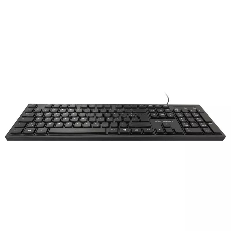 LC-Power LC-KEY-903DE teclado de escritório, USB, preto, layout alemão