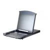 ATEN KL1108VN switch KVM LCD over IP 8 portas 19 polegadas, Dual Rail, teclado US