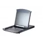 ATEN KL1108VN switch KVM LCD over IP 8 portas 19 polegadas, Dual Rail, teclado US