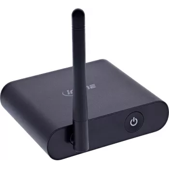 INLINE 99142I recetor de áudio Bluetooth True Hi-Fi, DAC, BT5.3, aptX HD, RCA + Toslink
