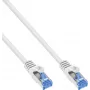 INLINE B-72655W cabo de rede Cat.6A S/FTP LSZH, CCA, branco, 0,50 m, embalagem de 100