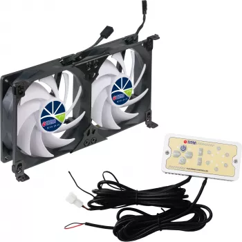 Titan TTC-SC22(A)/V2+ ventoinha dupla para frigorífico 92x25mm IP55 para campismo