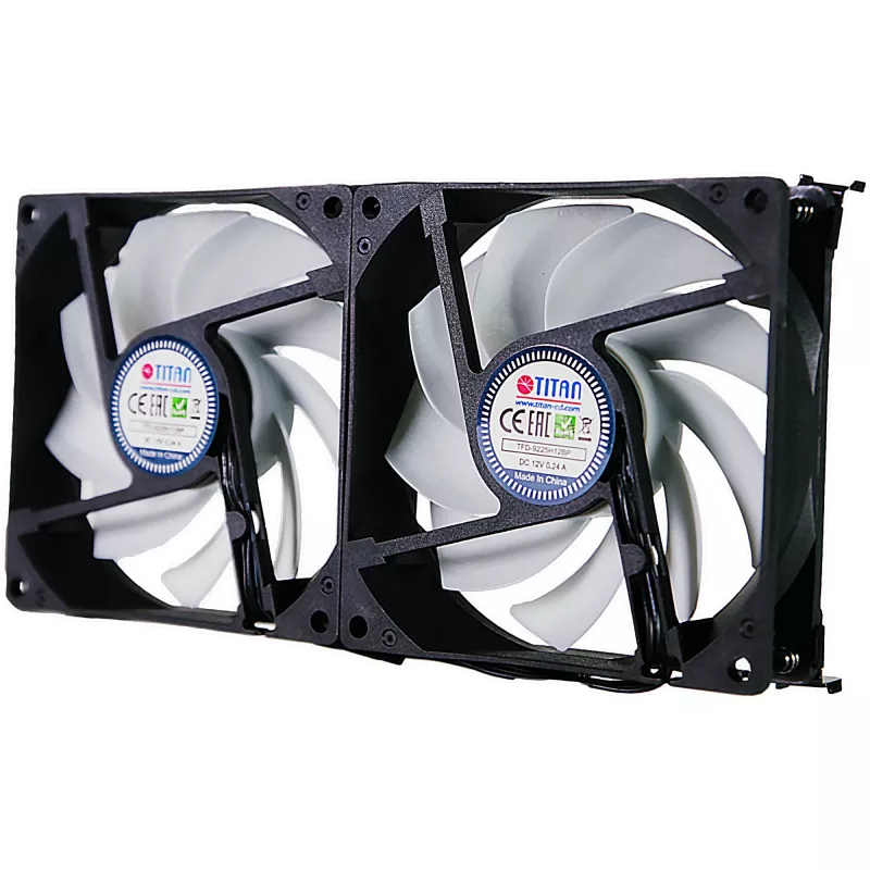 Titan TTC-SC22(A)/V2+ ventoinha dupla para frigorífico 92x25mm IP55 para campismo