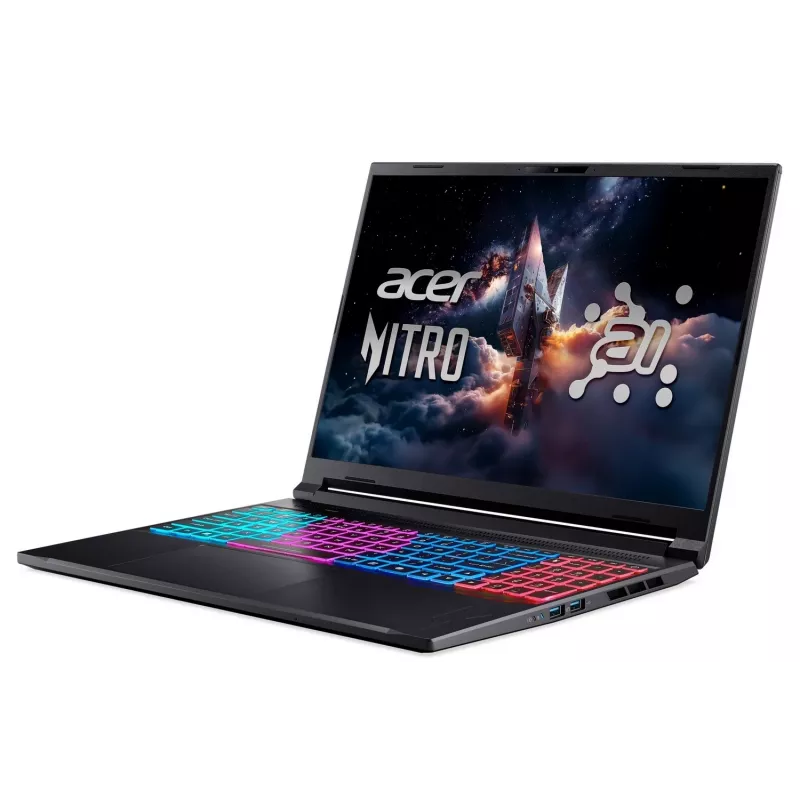 Acer Nitro V 16S AI Portátil Gaming - Ryzen AI 7 350, 16 polegadas WQXGA 165Hz, 16GB DDR5, 1TB SSD, NVIDIA GeForce RTX 5050, Windows 11 Pro, Preto