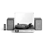 AKAI ATT-500SP Gira-discos com acionamento por correia, altifalantes externos, Bluetooth, gravação USB, Preto