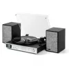AKAI ATT-500SP Gira-discos com acionamento por correia, altifalantes externos, Bluetooth, gravação USB, Preto