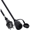 InLine® Extensão com contacto de proteção, exterior IP44, proteção contra contacto, 10 m