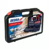 DEDRA 18A11S246 Conjunto de 246 peças de brocas e pontas de aparafusar com brocas HSS, para madeira, para alvenaria e pontas CrV em mala de plástico